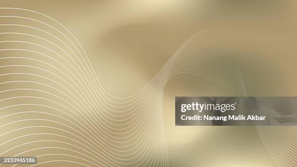 bildbanksillustrationer, clip art samt tecknat material och ikoner med colorful gradient background with lines waves for design banner, poster, and brochure background - brun beskrivande färg