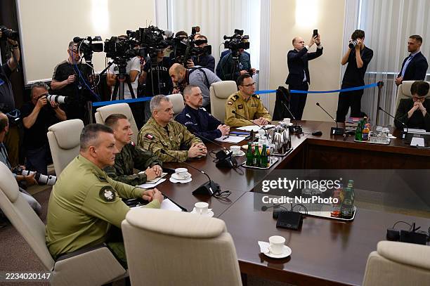 General Wieslaw Kukula, chief of the General Staff of the Polish Armed Forces, takes part in an extraordinary government cabinet meeting at the...