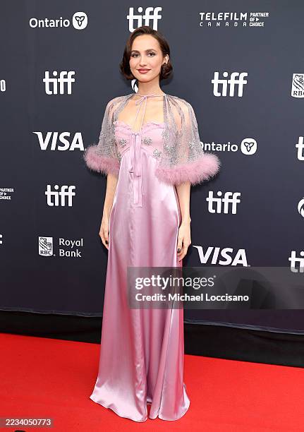 Maude Apatow attends the premiere of "Poetic License" during the 2025 Toronto International Film Festival at Royal Alexandra Theatre on September 06,...