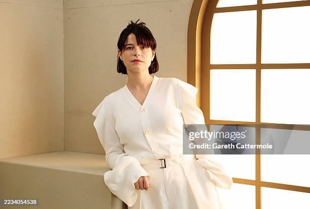 Jessie Buckley of "Hamnet" poses in the Getty Images Portrait Studio Presented by IMDb and IMDbPro during the Toronto International Film Festival at...