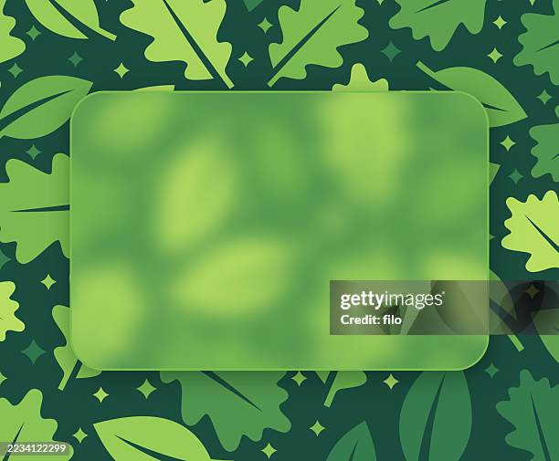 natural tree leaves transparent frame background - leaf pattern background stock illustrations