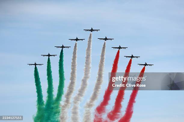 Flyover shows the flag of Italy prior to the F1 Grand Prix of Italy at Autodromo Nazionale Monza on September 07, 2025 in Monza, Italy.