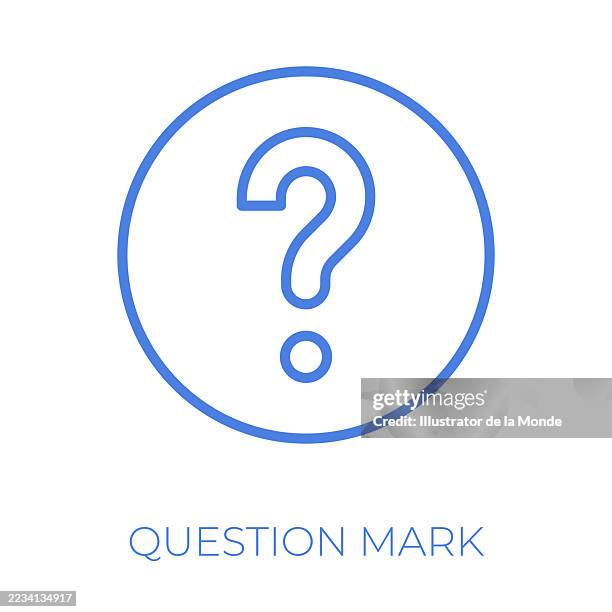 question mark editable stroke vector illustration - question mark icon stock illustrations