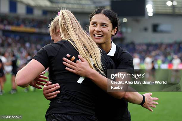 Braxton Rugby Braxton Sorensen-McGee of New Zealand celebrates victory with... News ...