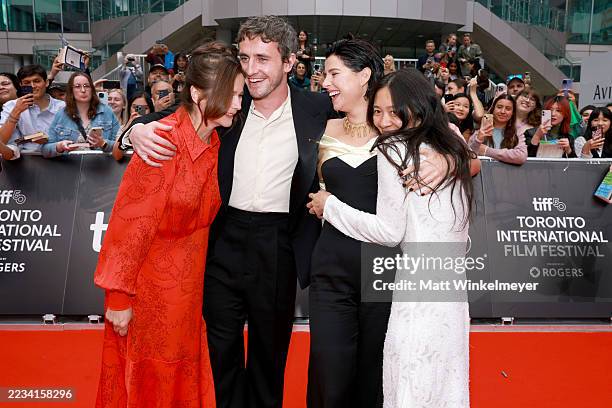 Emily Watson, Paul Mescal, Jessie Buckley and Chloé Zhao attend the premiere of "Hamnet" during the 2025 Toronto International Film Festival at Roy...