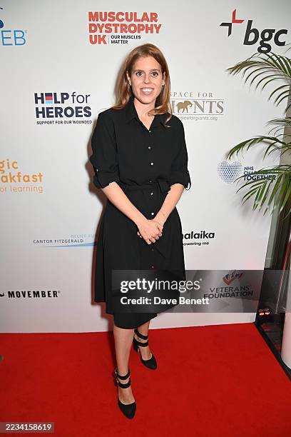 Princess Beatrice of York, on behalf of CFRF, attends the BGC Group Charity Day raising millions for good causes in memory of BGC's colleagues lost...