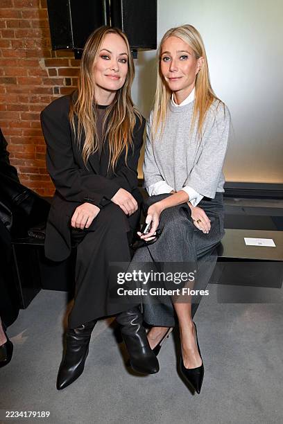Olivia Wilde, Gwyneth Paltrow at the Michael Kors fashion show as part of Spring/Summer 2026 New York Fashion Week held at the Terminal Warehouse on...