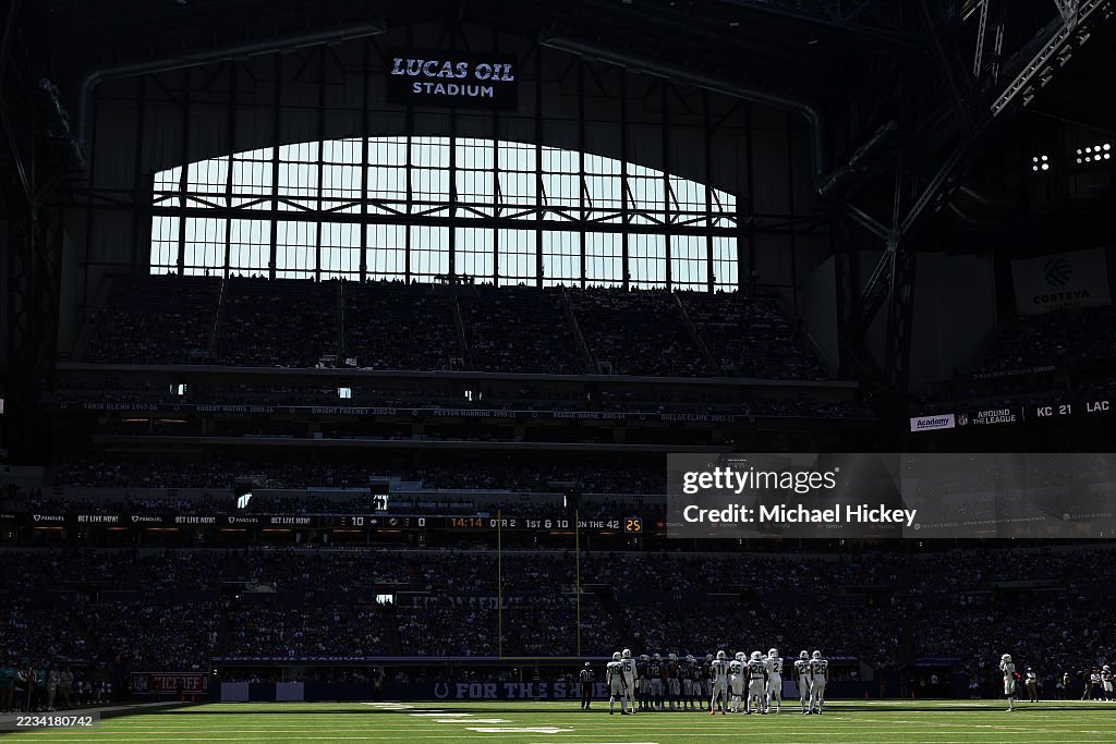 A general view of the inside of the stadium during the third quarter ...