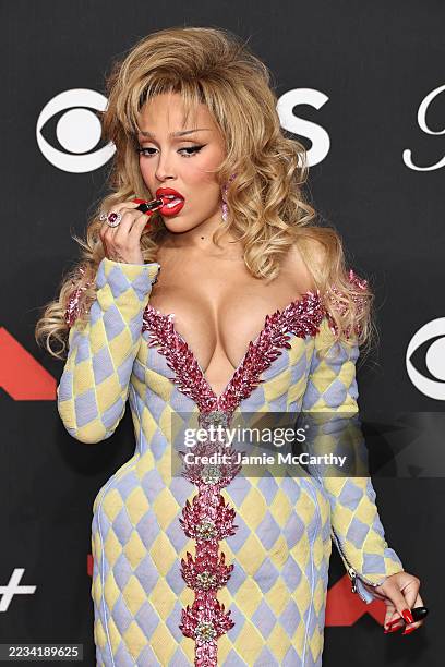 Doja Cat attends the 2025 MTV Video Music Awards at UBS Arena on September 07, 2025 in Elmont, New York.