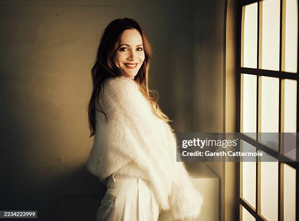 Leslie Mann of "Poetic License" poses in the Getty Images Portrait Studio Presented by IMDb and IMDbPro during the Toronto International Film...