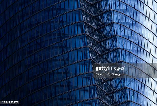 close-up of a modern office building exterior - natural phenomena stock pictures, royalty-free photos & images