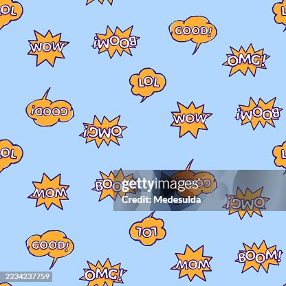 Comic Book Seamless Pattern Comic Book Seamless Pattern