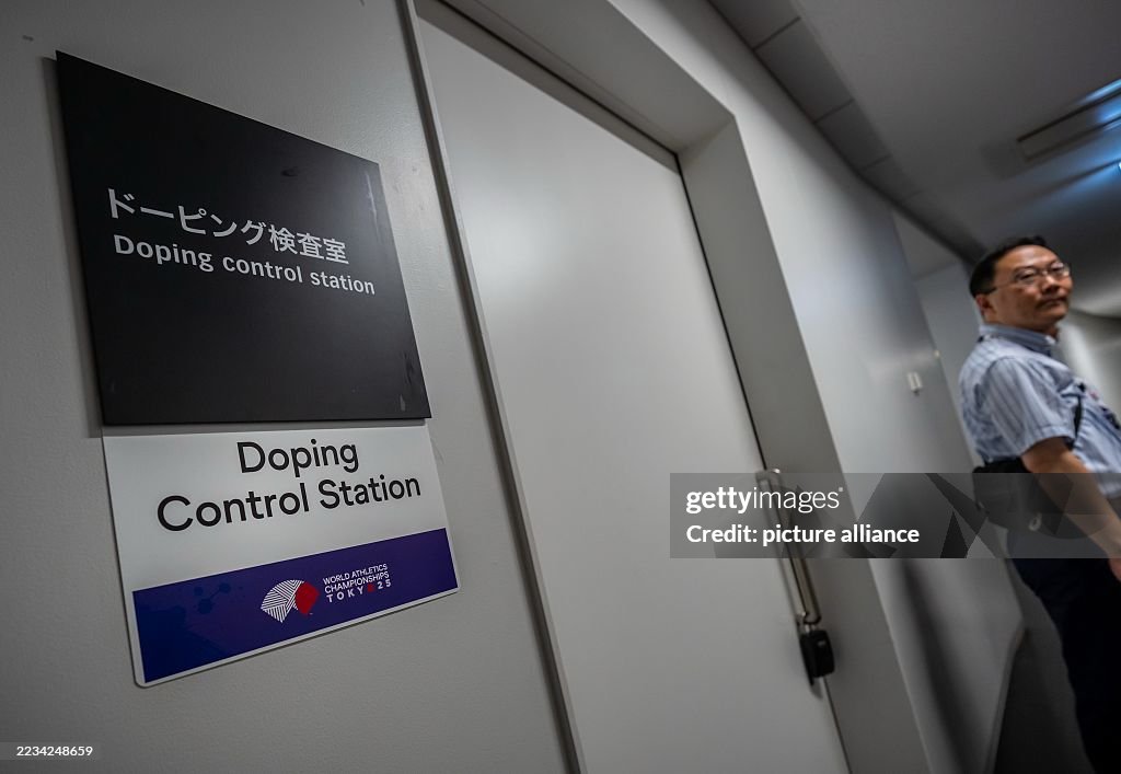 Doping Control Unit The Doping Control Station in the Olympic Stadium before the start of ...