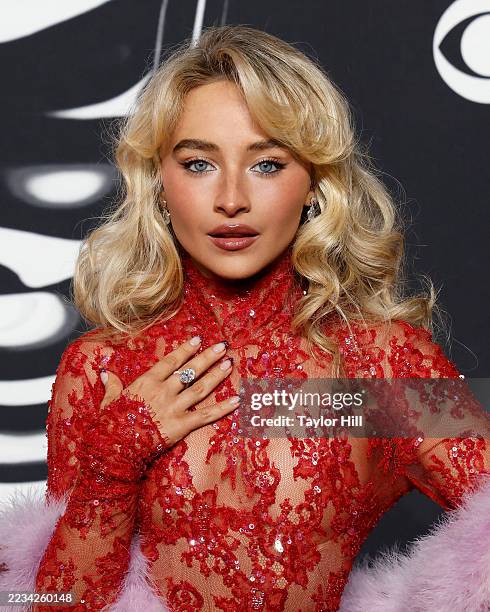 Sabrina Carpenter attends the 2025 MTV Video Music Awards at UBS Arena on September 07, 2025 in Elmont, New York.