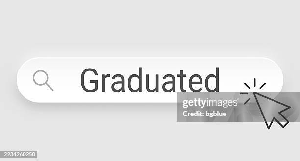 Graduated Search Bar With Cursor On Blank Background High-Res Vector ...