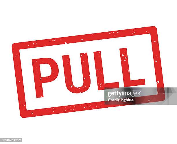 pull - red rubber stamp on white background - sweater texture stock illustrations