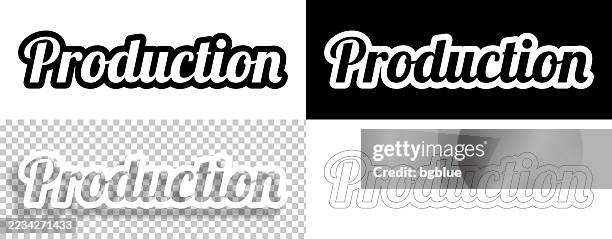 production - text for design. blank, white and black backgrounds - line text - word processing stock illustrations