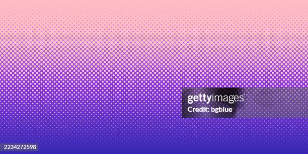 halftone background with purple gradient - trendy design - polka dot stock illustrations