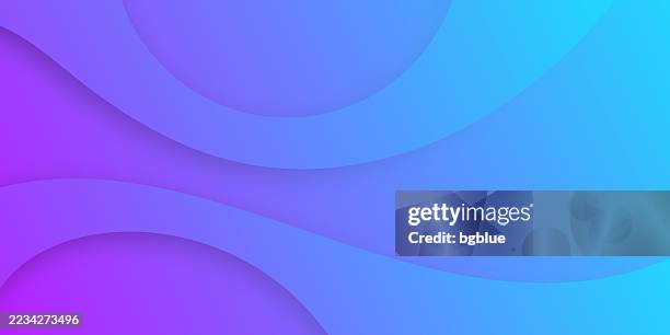 fluid abstract design with blue gradient - trendy background - pink and turquoise background stock illustrations