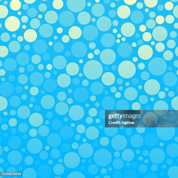 abstract geometric background with blue gradient circles - fizz bubbles stock illustrations