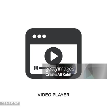 Video Player glyph solid icon. Solid icon that can be applied anywhere, simple, pixel perfect and modern style. Video Player glyph solid icon. Solid icon that can be applied anywhere, simple, pixel perfect and modern style.
