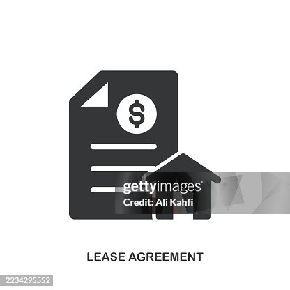 Lease Agreement glyph solid icon. Solid icon that can be applied anywhere, simple, pixel perfect and modern style. Lease Agreement glyph solid icon. Solid icon that can be applied anywhere, simple, pixel perfect and modern style.