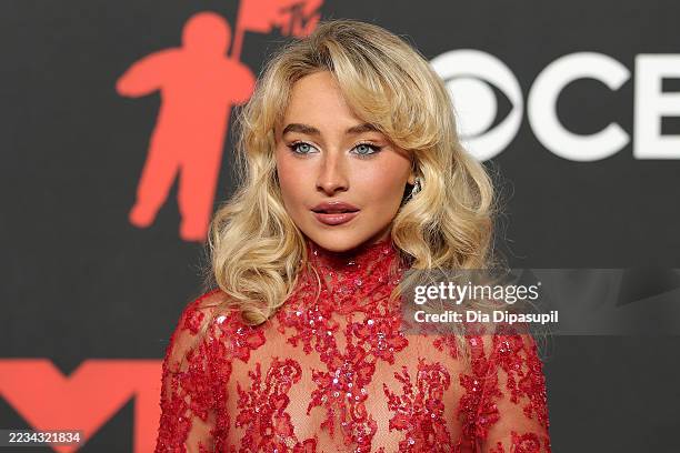 Sabrina Carpenter attends the 2025 MTV Video Music Awards at UBS Arena on September 07, 2025 in Elmont, New York.