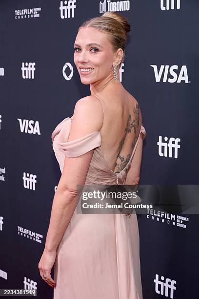 Scarlett Johansson attends the premiere of "Eleanor the Great" during the 2025 Toronto International Film Festival at Roy Thomson Hall on September...