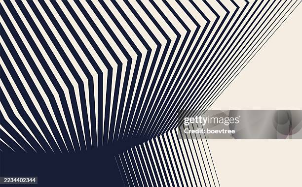 broken black lines thick change smooth gradient transition to thin abstract background - parallel stock illustrations