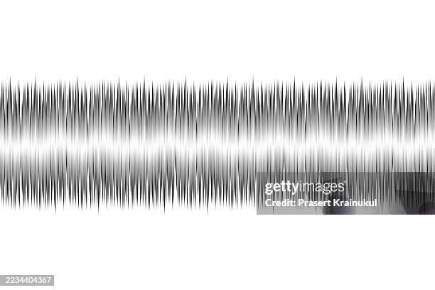 abstract sound wave equalizer on white background - soundtrack stock pictures, royalty-free photos & images