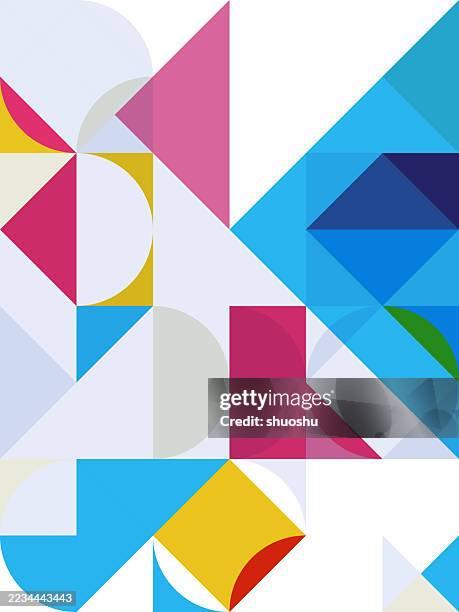transparent geometric pattern for covering poster design background - tangram background stock illustrations