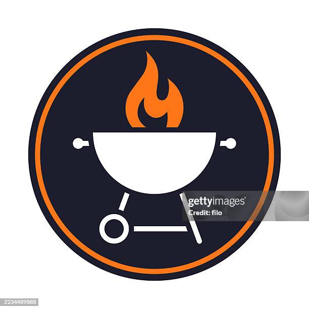 grillen grillen grillen grillen grill feuer grill linie symbol symbol - hitzefrei stock-grafiken, -clipart, -cartoons und -symbole