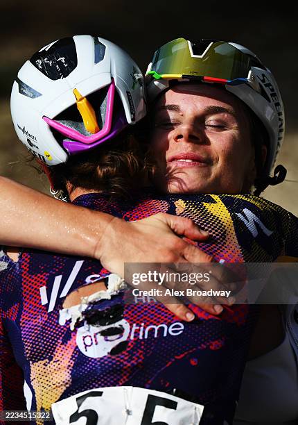 Stage winner Lotte Kopecky of Belgium and Team SD Worx - Protime reacts after the 23rd Tour Cycliste Feminin International de l'Ardeche 2025, Stage 1...