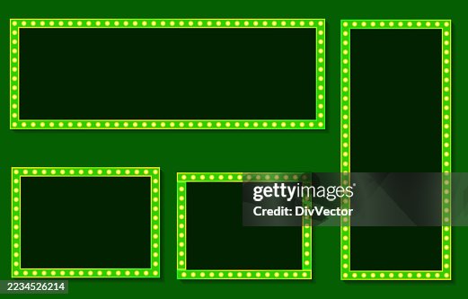 Green light frame vector illustration Green light frame vector illustration