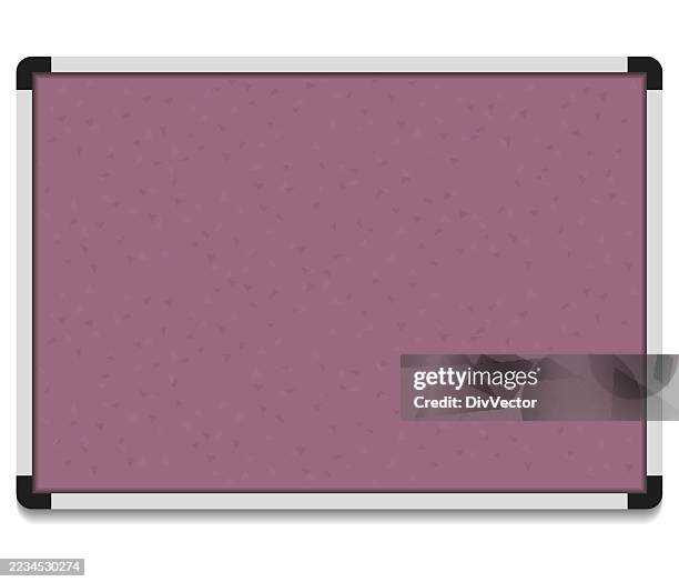 vector office bulletin board design - post it notes board stock illustrations