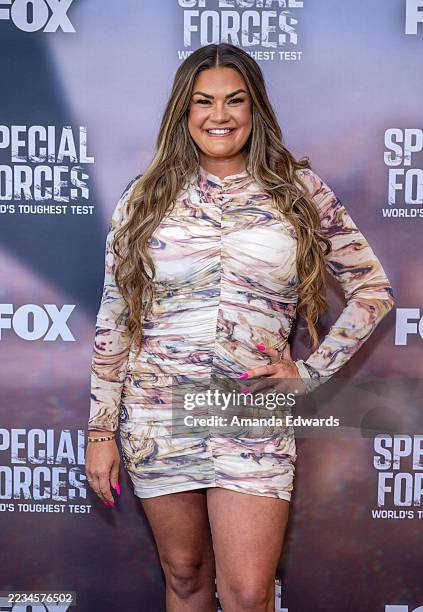 Television personality Brittany Cartwright attends the Fox's "Special Forces" Red Carpet at the Fox Studio Lot on September 09, 2025 in Los Angeles,...
