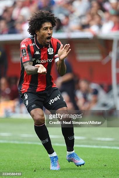 Dante of OGC Nice in action during the Ligue 1 McDonald's match between OGC Nice and FC Nantes at Allianz Riviera Stadium on September 13, 2025 in...