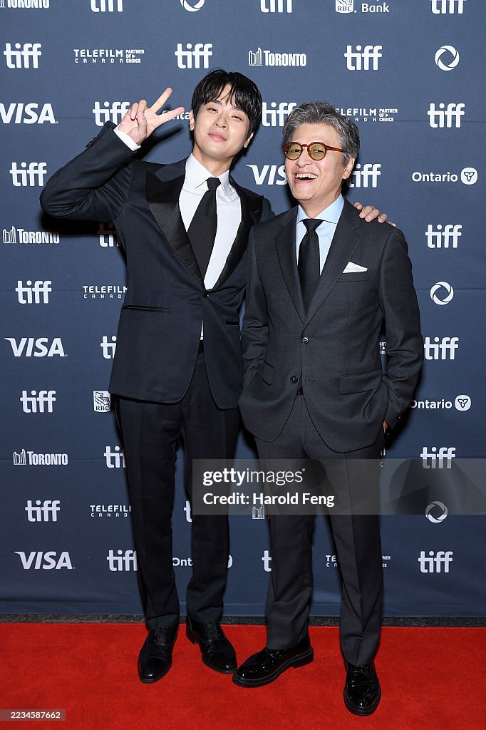 Park Jeong-min and Kwon Hae-hyo attend the premiere of "The Ugly ...