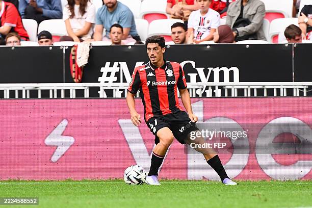 Tiago GOUVEIA of Nice during the Ligue 1 McDonald's match between Nice and Nantes at Allianz Riviera on September 13, 2025 in Nice, France.