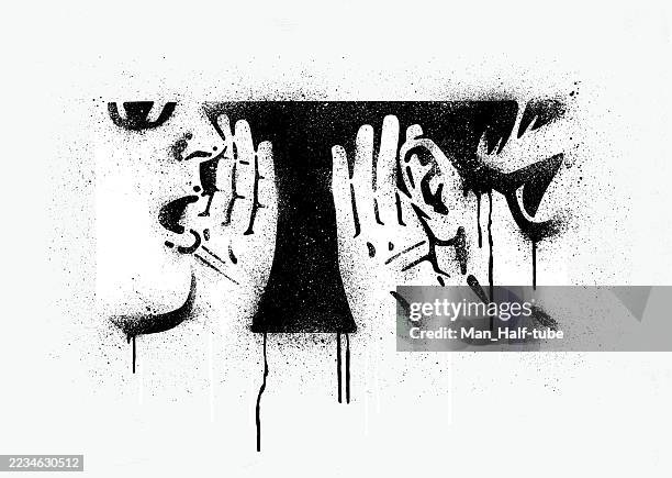 gossip illustration - misinformation stock illustrations
