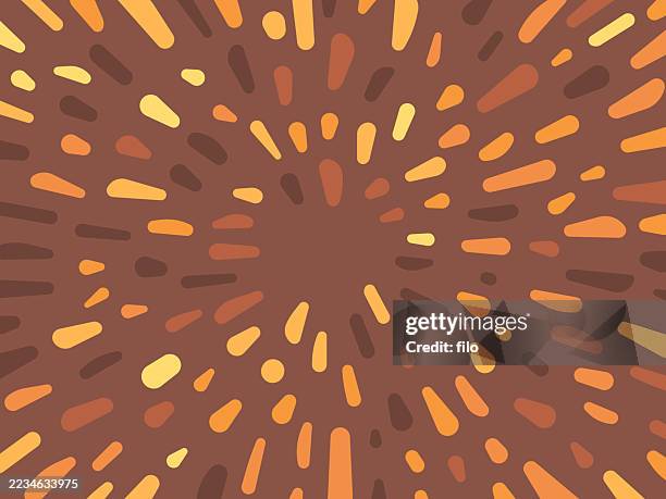 smooth autumn fall burst line background - important announcement stock illustrations