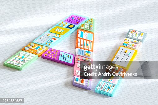 AI letters stylized as multicoloured data dontrollers AI letters stylized as multicoloured data dontrollers