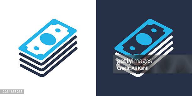 money stack glyph solid icon. solid icon that can be applied anywhere, simple, pixel perfect and modern style. - cash machine statement stock illustrations