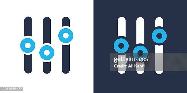 adjustment glyph solid icon. solid icon that can be applied anywhere, simple, pixel perfect and modern style. - cooling installations stock illustrations