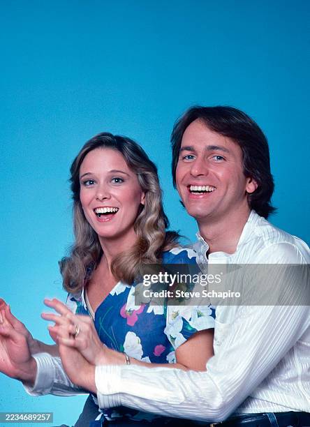 Portrait of married American actors Nancy Morgan and John Ritter , Los Angeles, California, April 7, 1978.