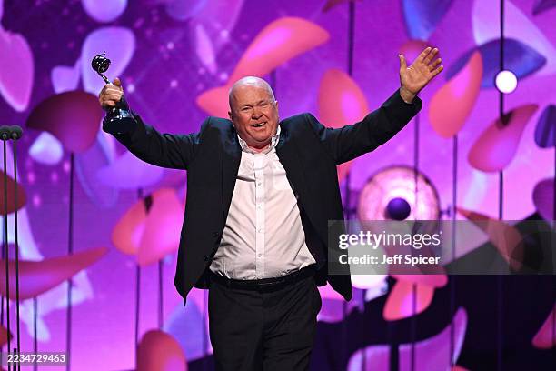 Steve McFadden accepts the ‘Serial Drama Performance’ Award during the NTA's 2025 at The O2 Arena on September 10, 2025 in London, England.