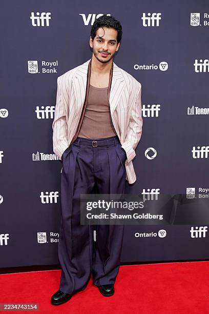 Ishaan Khatter attends the premiere of "Homebound" during the 2025 Toronto International Film Festival at Roy Thomson Hall on September 10, 2025 in...