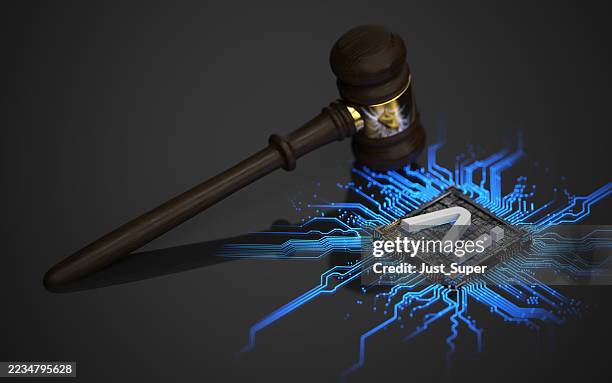 artificial intelligence regulation legislation copyright infringement law - regras imagens e fotografias de stock