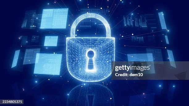 ilustraciones, imágenes clip art, dibujos animados e iconos de stock de concepto de cifrado y seguridad de datos - software antivirus