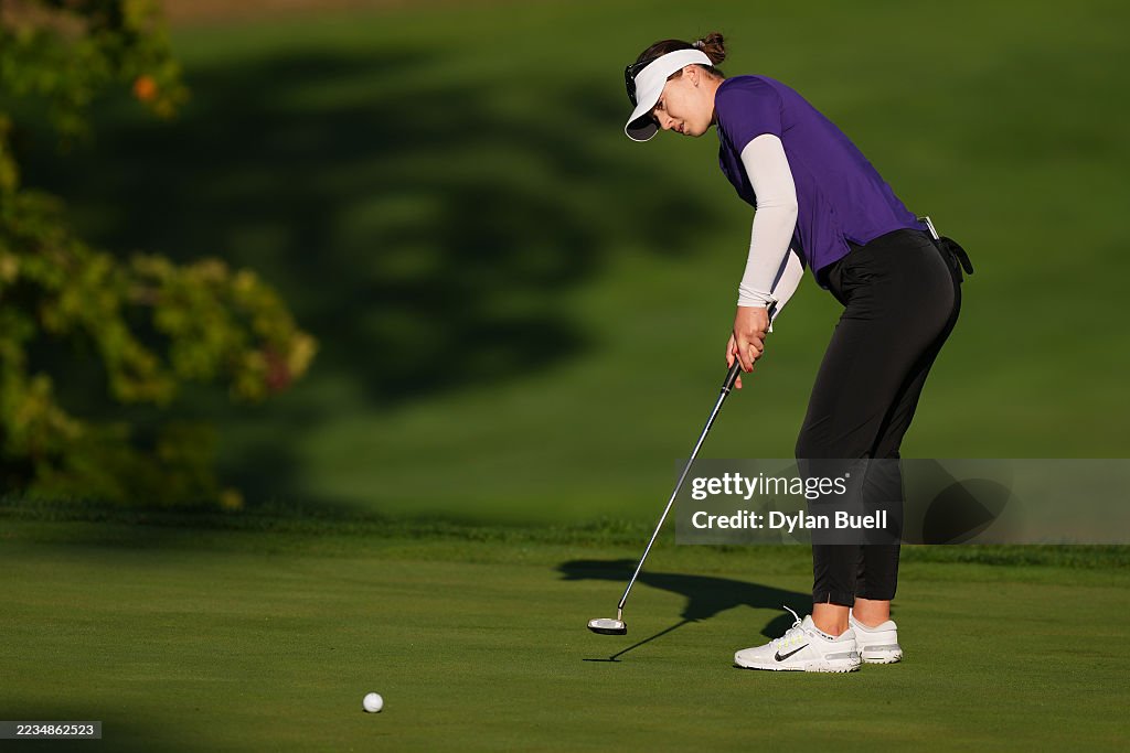 G Ruffels Gabriela Ruffels of Australia putts on the first green during the ...